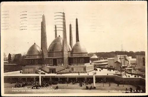 Ak Bruxelles Brüssel, Exposition 1935, Pavillon de la Vie Catholique