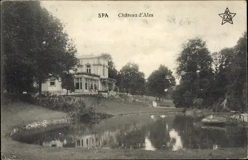 Ak Spa Wallonien Lüttich, Château d'Alza