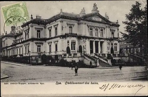 Ak Spa Wallonien Lüttich, Etablissement des Bains