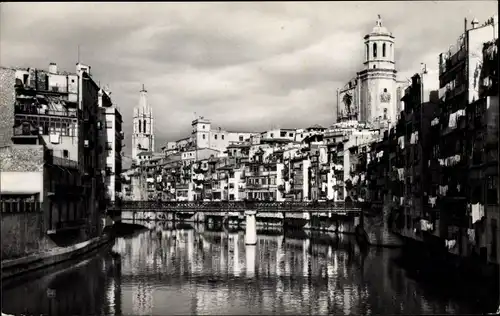 Ak Gerona Girona Katalonien, Rio Oñar