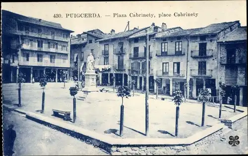 Ak Puigcerda Katalonien, Plaza Gabrinety