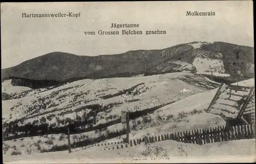 Ak Soultz Sulz Elsass Haut Rhin, Jägertanne vom Großen Belchen, Molkenrain, Hartmannsweilerkopf