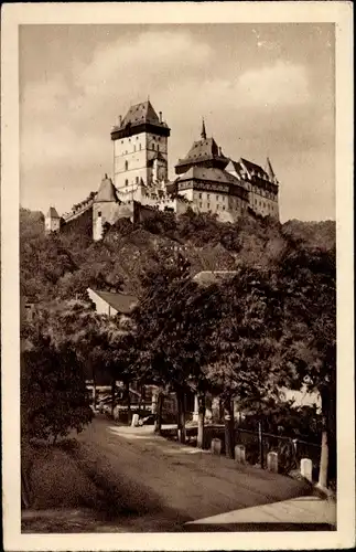 Ak Karlštejn Karlstein Mittelböhmen, Karlův Týn, Burg Karlstein