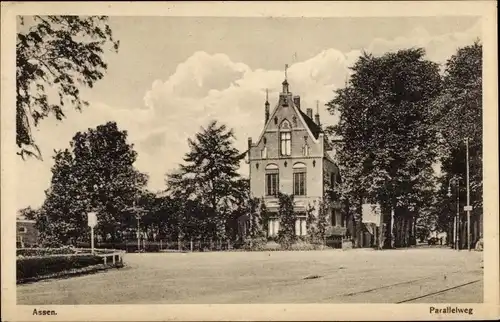 Ak Assen Drenthe Niederlande, Parallelweg
