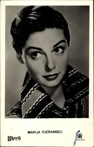 Ak Schauspielerin Marija Pjerandeli, Portrait