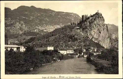 Ak Arco Trentino, Lago di Garda, col fiume Sarca