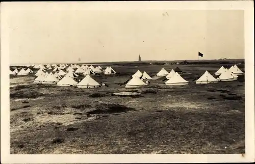 Foto Ak Nordseebad Wangerooge in Ostfriesland, Zeltlager