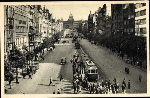 Ak Praha Prag, Wenzelsplatz, Vaclavske Namesti