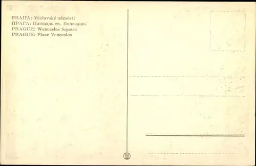 Ak Praha Prag, Wenzelsplatz, Vaclavske Namesti