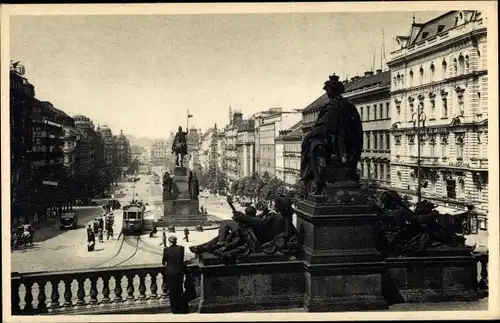 Ak Praha Prag, Wenzelsplatz, Vaclavske Namesti