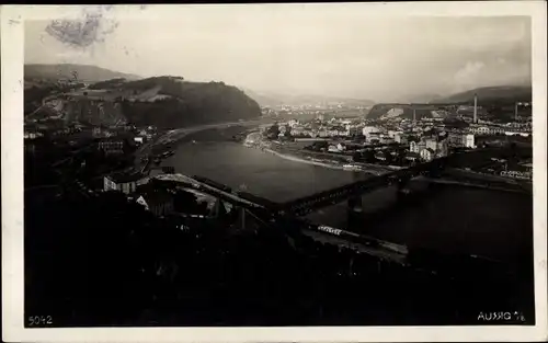 Foto Ak Ústí nad Labem Aussig an der Elbe, Totalansicht