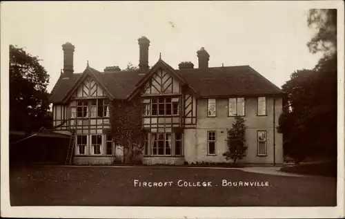 Ak Bournville Worcestershire England, Fircroft College