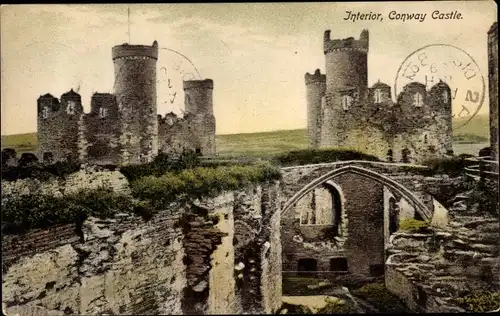 Ak Conway Conwy Wales, Conway Castle