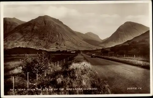 Ak Glen Coe Schottland, New Road near the Scene oh the massacre
