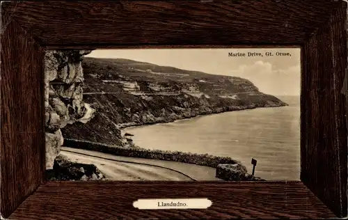 Passepartout Ak Llandudno Wales, Marine Drive, Gt. Orme
