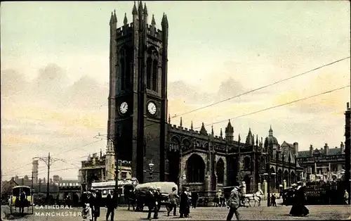 Ak Manchester England, The Cathedral