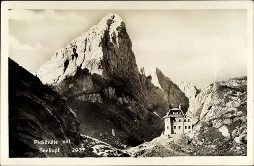 Ak Seeboden am Millstätter See Kärnten, Pichlhütte mit Seekopf