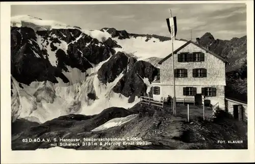 Ak Bad Gastein Badgastein in Salzburg, Niedersachsenhaus DAV Sektion Hannover