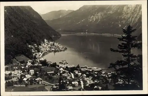 Ak Hallstatt im Salzkammergut Oberösterreich, Gesamtansicht