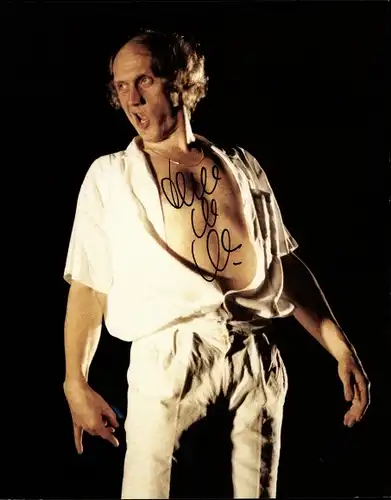 Ak Sänger Herman van Veen, auf der Bühne 1984, Autogramm