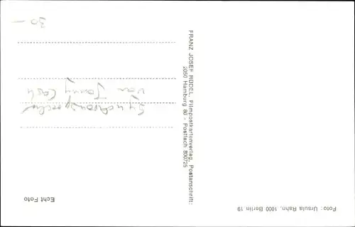 Ak Schauspieler Peter Thom, Synchronsprecher von Johhny Cash, Portrait, Autogramm