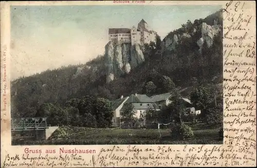 Ak Nußhausen Riedenburg in Niederbayern, Schloss Prunn