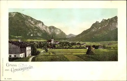 Ak Großgmain in Salzburg, Totalansicht