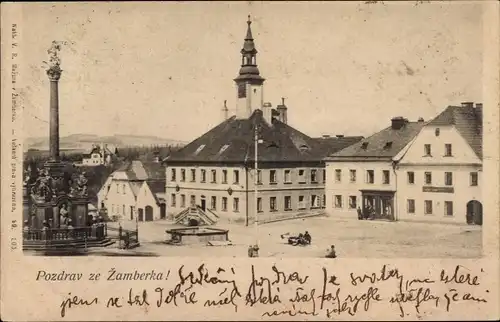 Ak Žamberk Senftenberg Region Pardubice, Platz