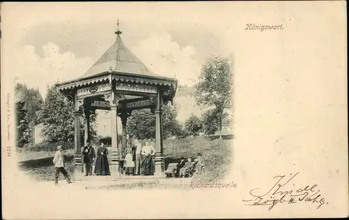 Ak Lázně Kynžvart Bad Königswart Region Karlsbad, Richardsquelle