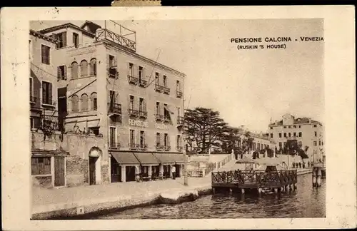 Ak Venezia Venedig Veneto, Pensione Calcina
