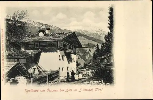 Ak Zell am Ziller in Tirol, Gasthaus zum Ötschen