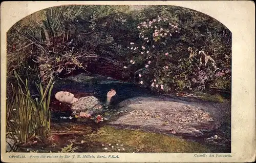 Künstler Ak Millais, J. E., Ophelia