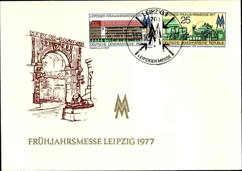 Ak Leipzig in Sachsen, Leipziger Frühjahrsmesse 1977, Mädler-Passage