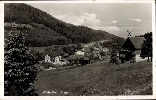 Ak Wildenthal Eibenstock im Erzgebirge, Teilansicht