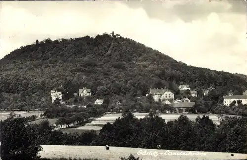 Ak Görlitz in der Lausitz, Landeskrone, Panorama