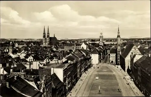 Ak Görlitz in der Lausitz, Leninplatz, Panorama