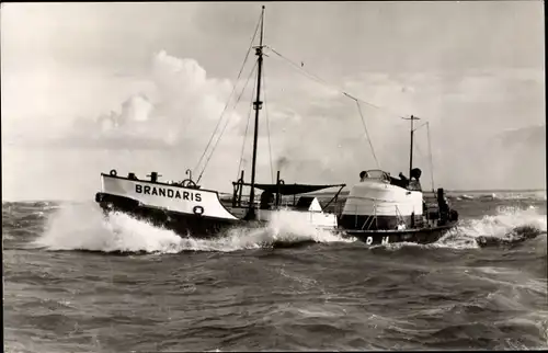 Ak Kon. Noord- en Zuid Hollandsche Reddings Maatschappij, Motorreddingsboot Brandaris, Scheveningen