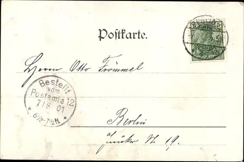 Ak Kaiserin Friedrich, Victoria von Großbritannien und Irland, Trauerkarte zum Tod 1901