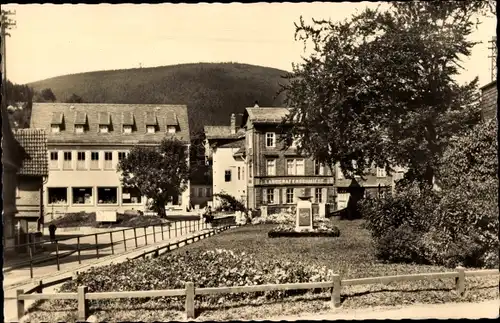 Ak Ruhla in Thüringen, Friedensplatz