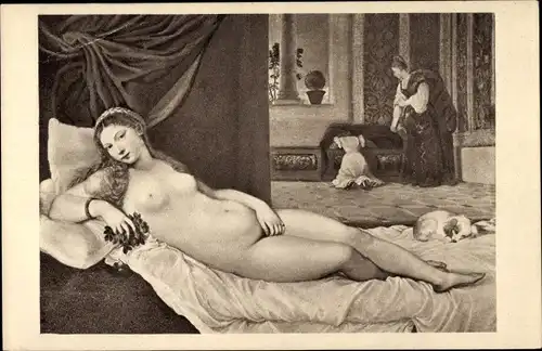 Künstler Ak Tiziano Vecelli, Ruhende Venus, F. A. Ackermann 2121