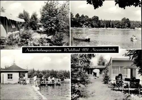 Ak Neuwürschnitz Oelsnitz im Erzgebirge, Naherholungszentrum Waldbad, Zeltplatz