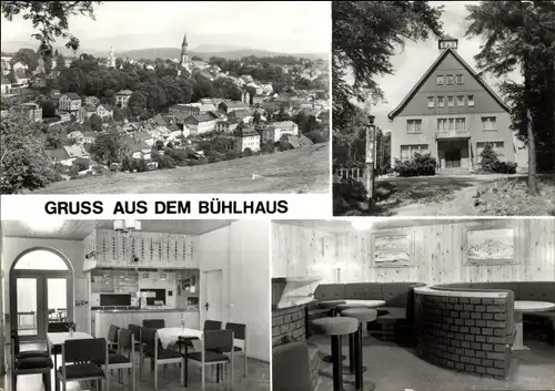 Ak Eibenstock im Erzgebirge Sachsen, Bühlhaus, Ferienheim des BMK Süd Leipzig, Speiseraum
