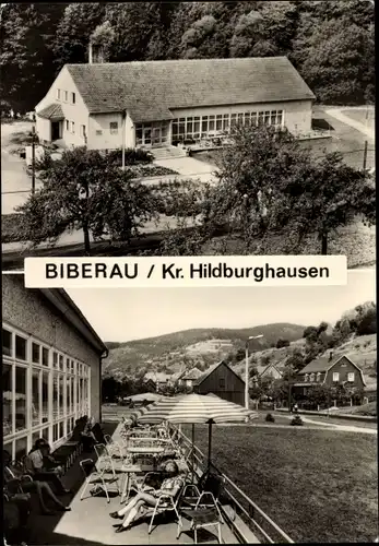 Ak Biberau Schleusegrund in Thüringen, Teilansicht, Kinderferienlager im Ortsteil Lichtenau
