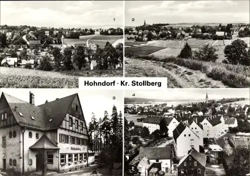 Ak Hohndorf im Erzgebirgsvorland, Ortsübersicht, Walderholung, AWG-Siedlung