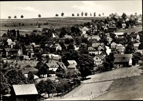 Ak Lauter Bernsbach im Erzgebirge Sachsen, Panorama vom Ort