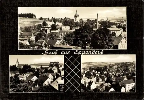 Ak Eppendorf in Sachsen, Ortsansicht, Teilansichten