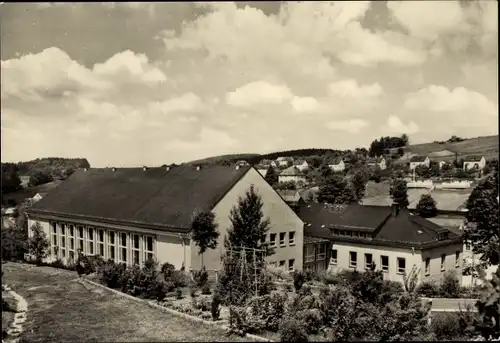 Ak Borstendorf Grünhainichen im Erzgebirge Sachsen, Ortsansicht