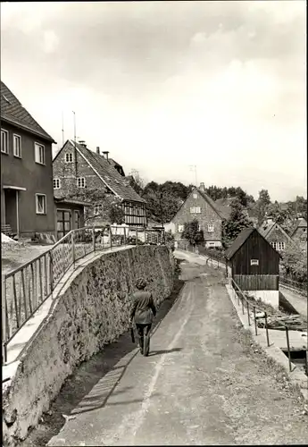 Ak Grünhainichen Sachsen, Straßenansicht