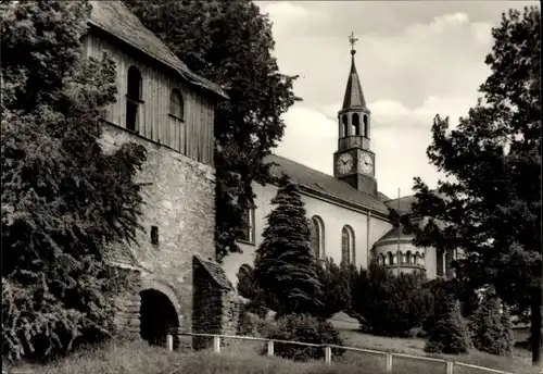 Ak Lugau Erzgebirge, Ev. Luth. Kreuzkirche