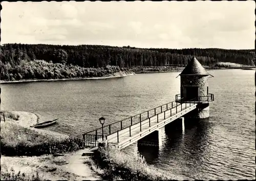 Ak Stollberg im Erzgebirge, Querenbachtalsperre